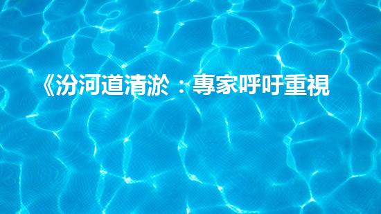 《汾河道清淤：專家呼吁重視，保障水利安全》